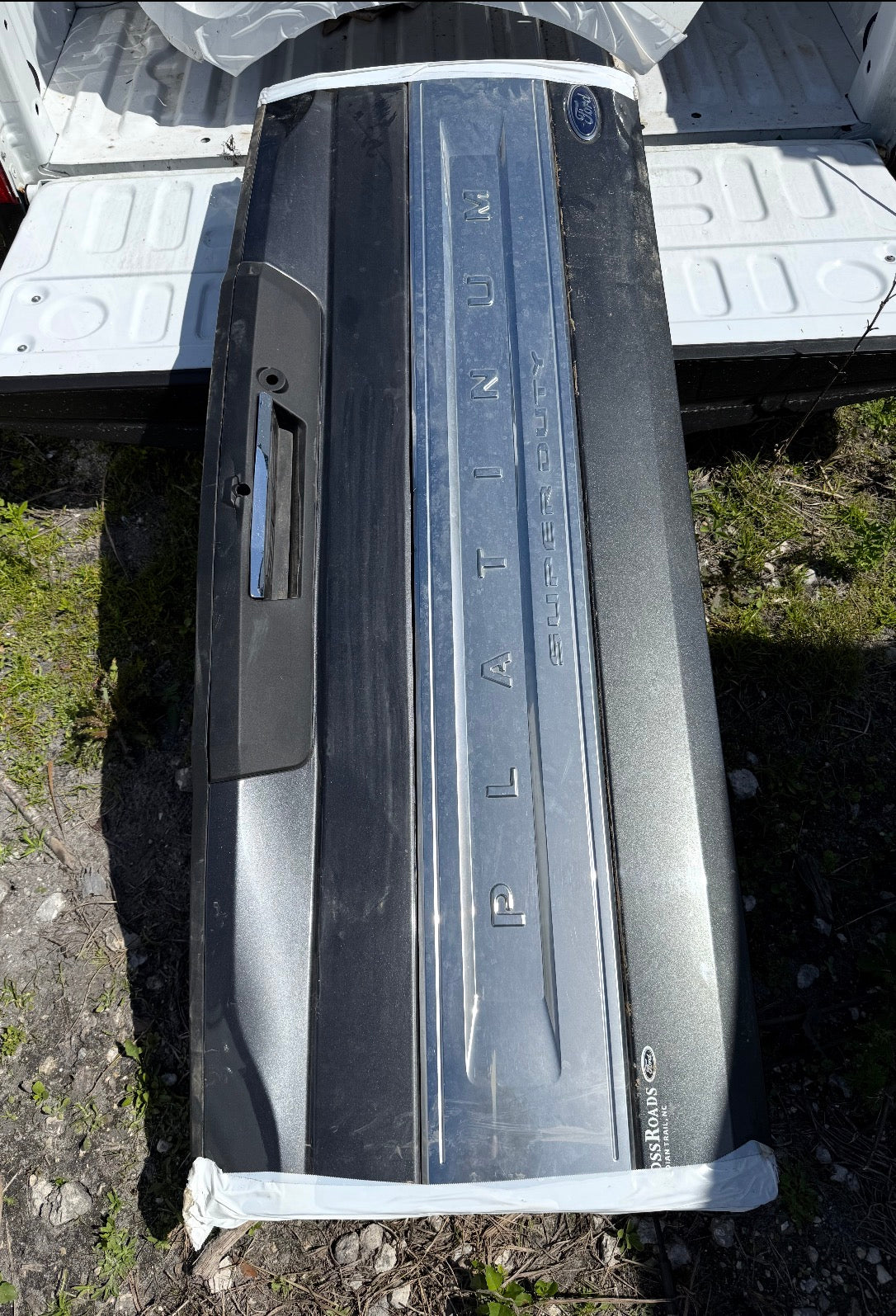2017-2022 Ford Platinum tailgate color gray with step delivered