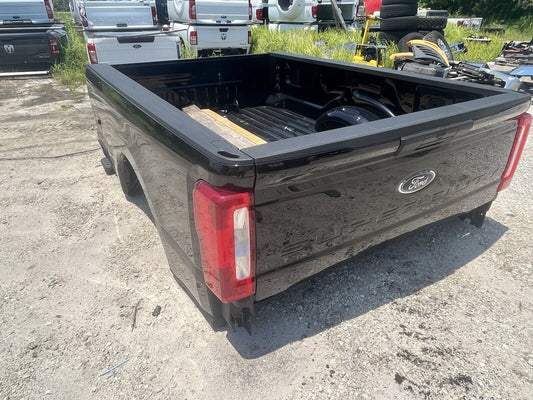 2023 Ford OEM F250 F350 Aluminum 8FT LONG Truck Pickup BED Tailgate Bumper Black