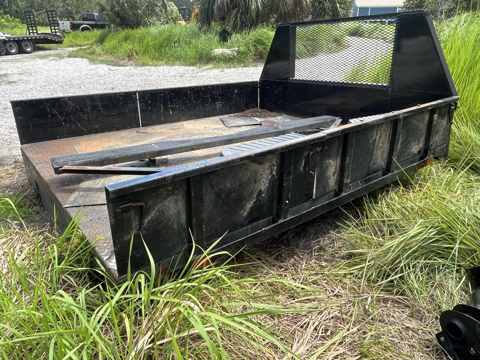 Knapheide Flatbed Service Body 9ft FLAT BED Ford Ram Chevy Contractor ...